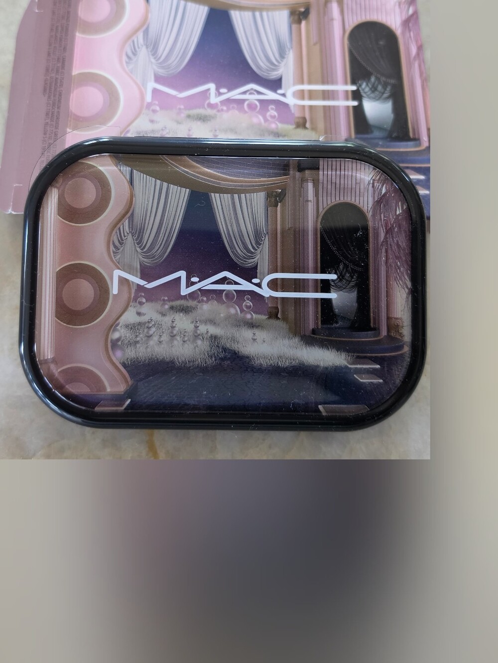 MAC Cosmetics Decorative Pink and Purple Compact Mirror